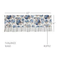 Vhc Brands Annie Floral Rod Pocket Tailored Valances