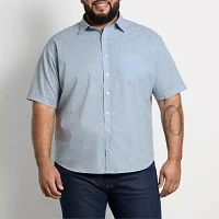 Van Heusen Big and Tall Mens Classic Fit Short Sleeve Button-Down Shirt