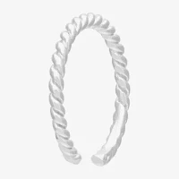 Itsy Bitsy Rope Twist Adjustable Sterling Silver Adjustable Toe Ring
