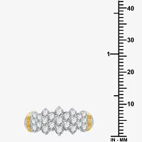 1 CT.T.W. Natural Diamond 10K Two-Tone Gold Pyramid Ring