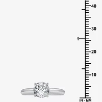 Classic Collection Womens 1 1/4 CT. Natural White Diamond 10K Gold Round Solitaire Engagement Ring