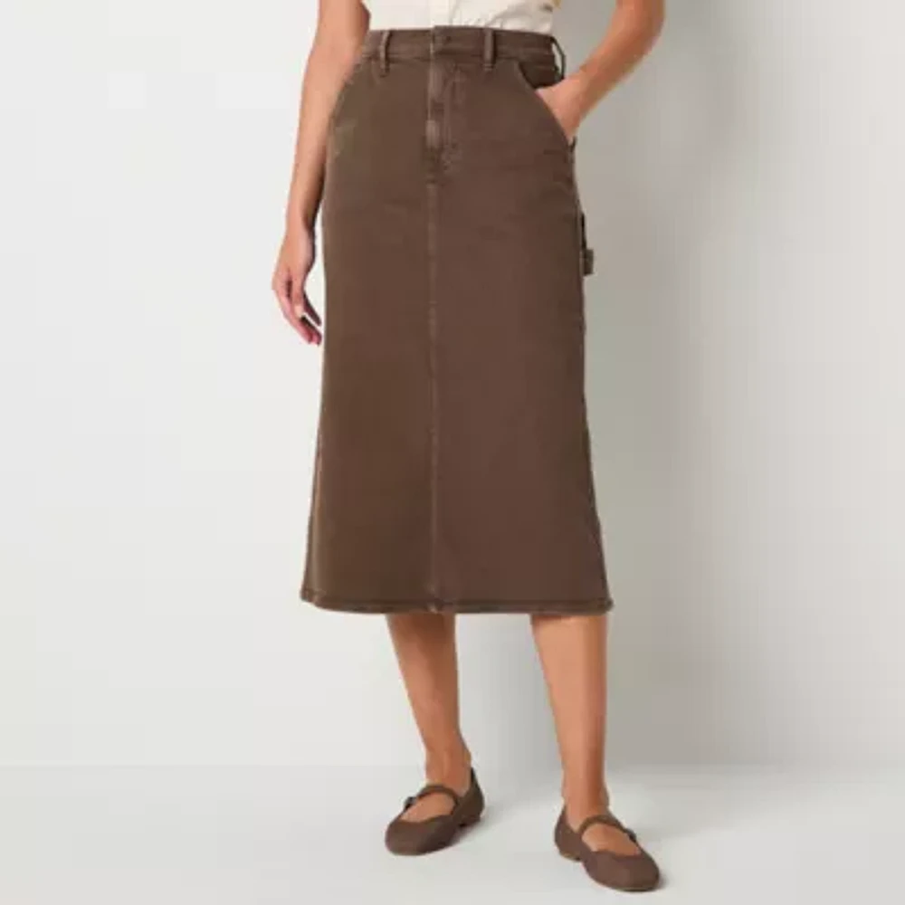 a.n.a Womens High Rise Long Pencil Skirt