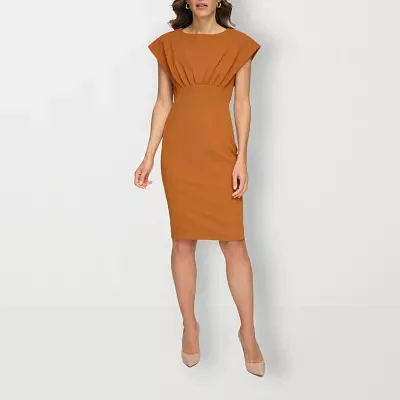 Marc New York Womens Short Sleeve Sheath Dress