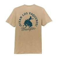 Wrangler Mens Crew Neck Short Sleeve Regular Fit Graphic T-Shirt