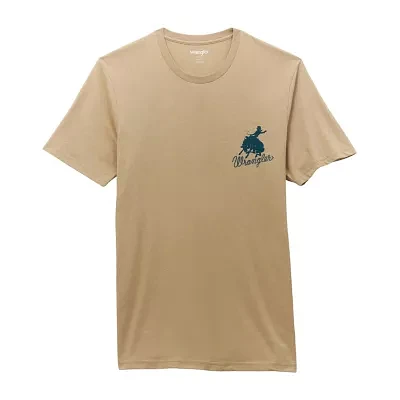 Wrangler Mens Crew Neck Short Sleeve Regular Fit Graphic T-Shirt