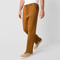 mutual weave Mens Regular Fit Drawstring Chino Pants