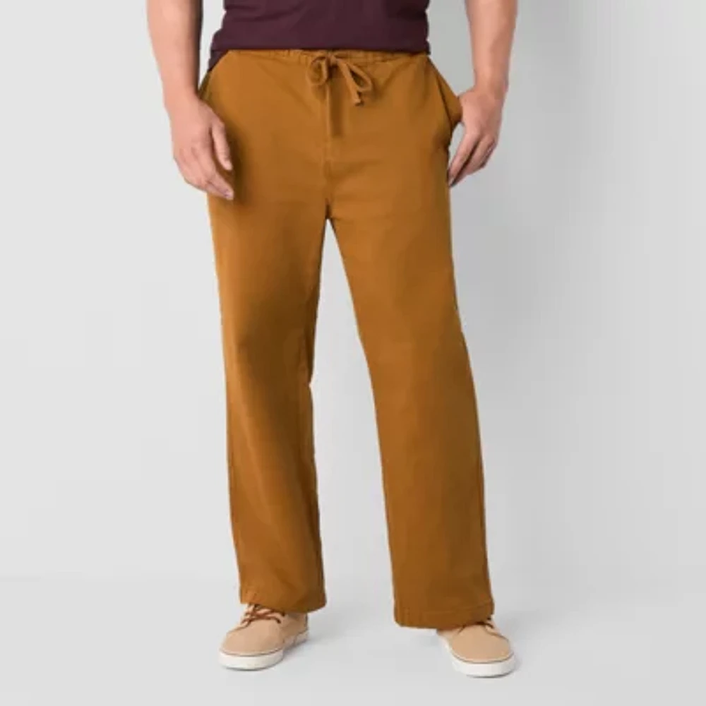 mutual weave Mens Big and Tall Relaxed Fit Pull-On Pants