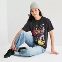 Juniors High School Musical Boyfriend Tee Womens Crew Neck Short Sleeve Graphic T-Shirt