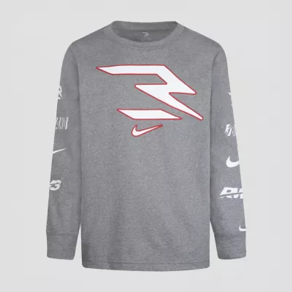 Nike 3BRAND by Russell Wilson Big Boys Crew Neck Long Sleeve T-Shirt