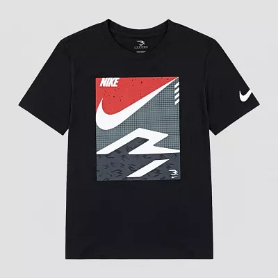 Nike 3BRAND by Russell Wilson Boys Crew Neck Short Sleeve Graphic T-Shirt