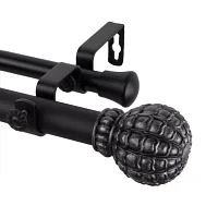 Rod Desyne Pod 1" Adjustable Double Curtain