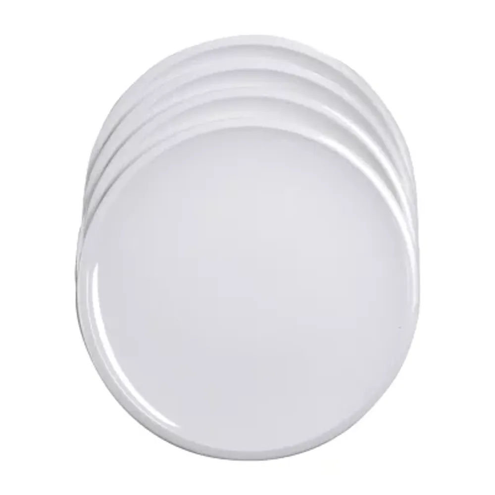 Home Expressions Porcelain Coupe Dinner Plate, Color: White - JCPenney