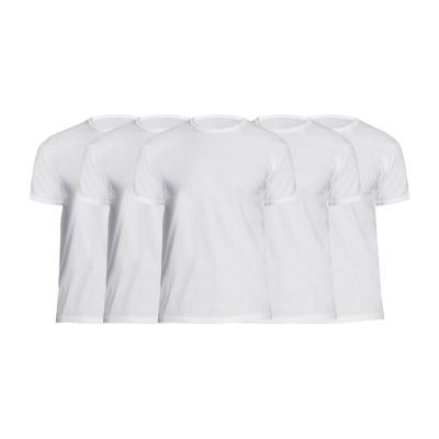 Hanes Ultimate Sport X-Temp Mens 4 Pack + 1 Bonus Short Sleeve Crew Neck T-Shirt