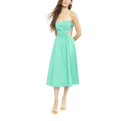 Forever 21 Juniors Sleeveless Midi Fit + Flare Dress