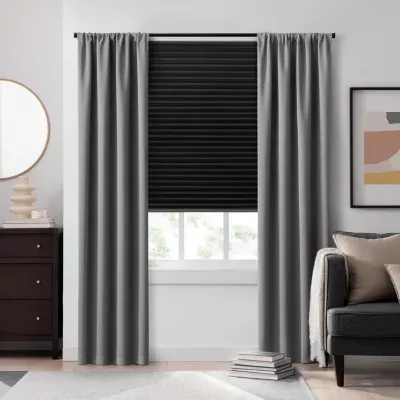 Eclipse 2pk Paper Cordless Blackout Pleated Shades