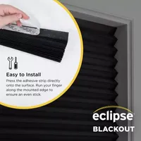 Eclipse 4pk Paper Cordless Blackout Pleated Shades