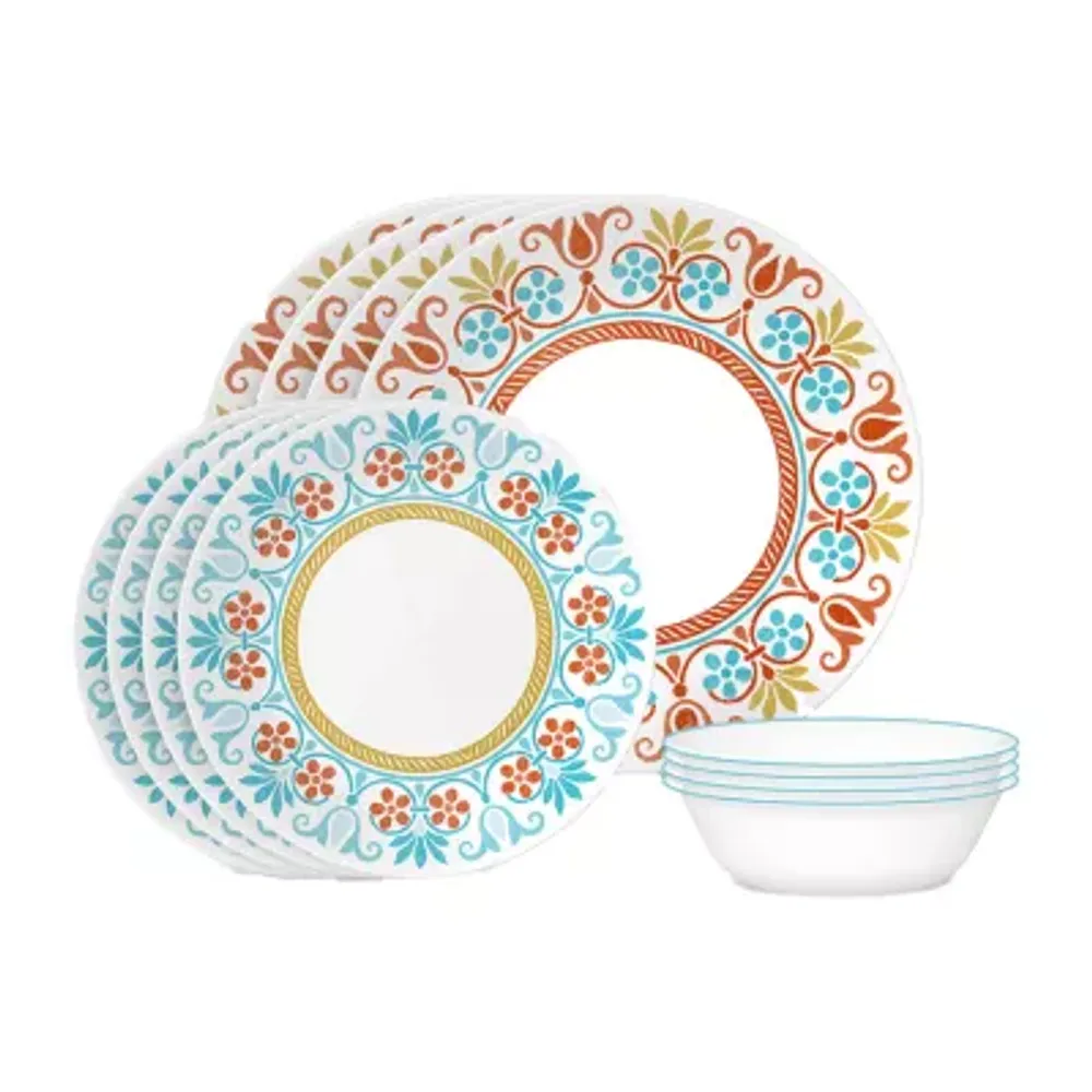 Corelle Global Collection Terracotta Dreams 12-pc. Glass Dinnerware Set