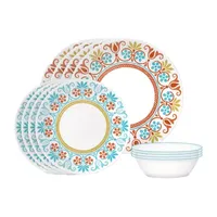 Corelle Global Collection Terracotta Dreams 12-pc. Glass Dinnerware Set