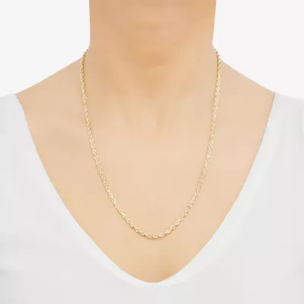 14K Gold Glitter Rope 20-24" 3mm Chain