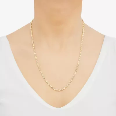 14K Gold Glitter Rope 20-24" 3mm Chain