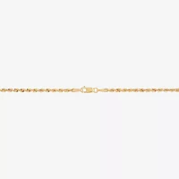 10K Gold Inch Hollow Rope Chain Necklace