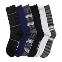 Dockers Flat Knit 6 Pair Crew Socks Mens