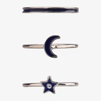 Arizona Silver Tone 5-pc. Moon Star Ring Sets