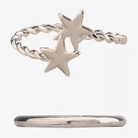 Arizona Silver Tone 5-pc. Moon Star Ring Sets