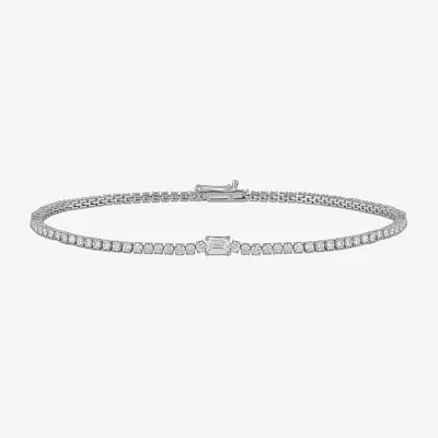 (G / I1) 2 CT. Lab Grown White Diamond 10K or Yellow Gold Tennis Bracelet