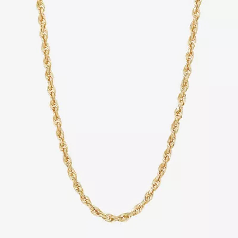14K Gold Glitter Rope 20-24" 3mm Chain