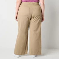 St. John's Bay-Plus Mariner Wide Leg Regular Fit Trouser