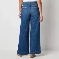 a.n.a Womens High Rise Wide Leg Jean