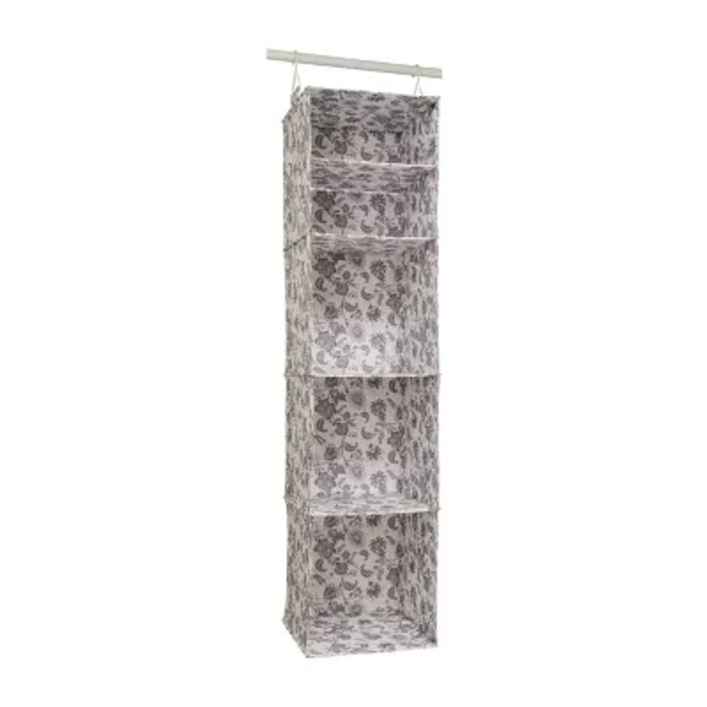 Martha Stewart Floral 5-Compartment Hanging Organizer