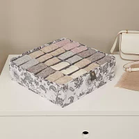 Martha Stewart Floral 24-Compartment Storage Bin