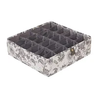 Martha Stewart Floral 24-Compartment Storage Bin