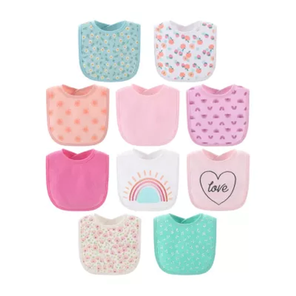 The Peanutshell Sweet Girls 10-pc. Bib