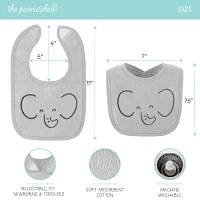 The Peanutshell Soft Neutral Unisex 10-pc. Bib