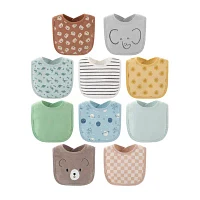 The Peanutshell Soft Neutral Unisex 10-pc. Bib