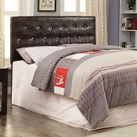 Faux Leather Upholstered Tufted Headboard - Full/Queen