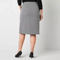 Liz Claiborne Womens Midi Pencil Skirt