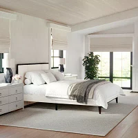 Martha Stewart Jett Upholstered Platform Bed