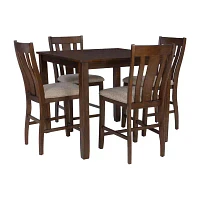 Amaia 5-pc. Counter Height Square Dining Set