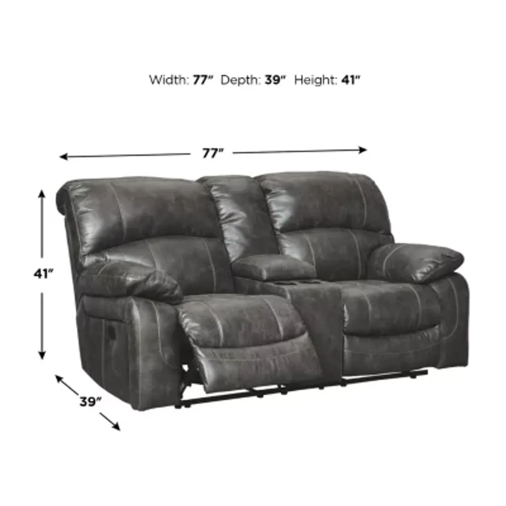 Signature Design by Ashley® Dunwell Power Reclining Loveseat With Console