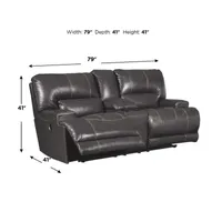 Signature Design by Ashley® McCormack Power Reclining Loveseat with Console