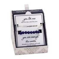 Sparkle Allure You & Me 2-pc. Simulated Lapis Bracelet Set