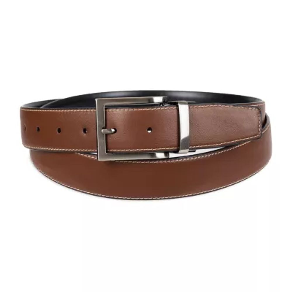 Reversible Faux-Leather Belt For Women (1.25-Inch)