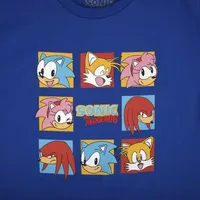 Little & Big Boys Crew Neck Short Sleeve Sonic the Hedgehog Graphic T-Shirt