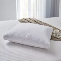 100% Cotton Quilted Goose Feather/Down Bed Pillows (2-pack)