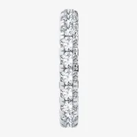 H-I / Si1-Si2) 2.5MM 2 CT. T.W. Lab Grown White Diamond 10K White Gold Eternity Wedding Band