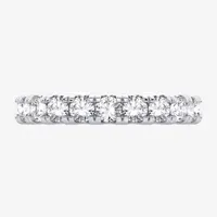 H-I / Si1-Si2) 2.5MM 2 CT. T.W. Lab Grown White Diamond 10K White Gold Eternity Wedding Band